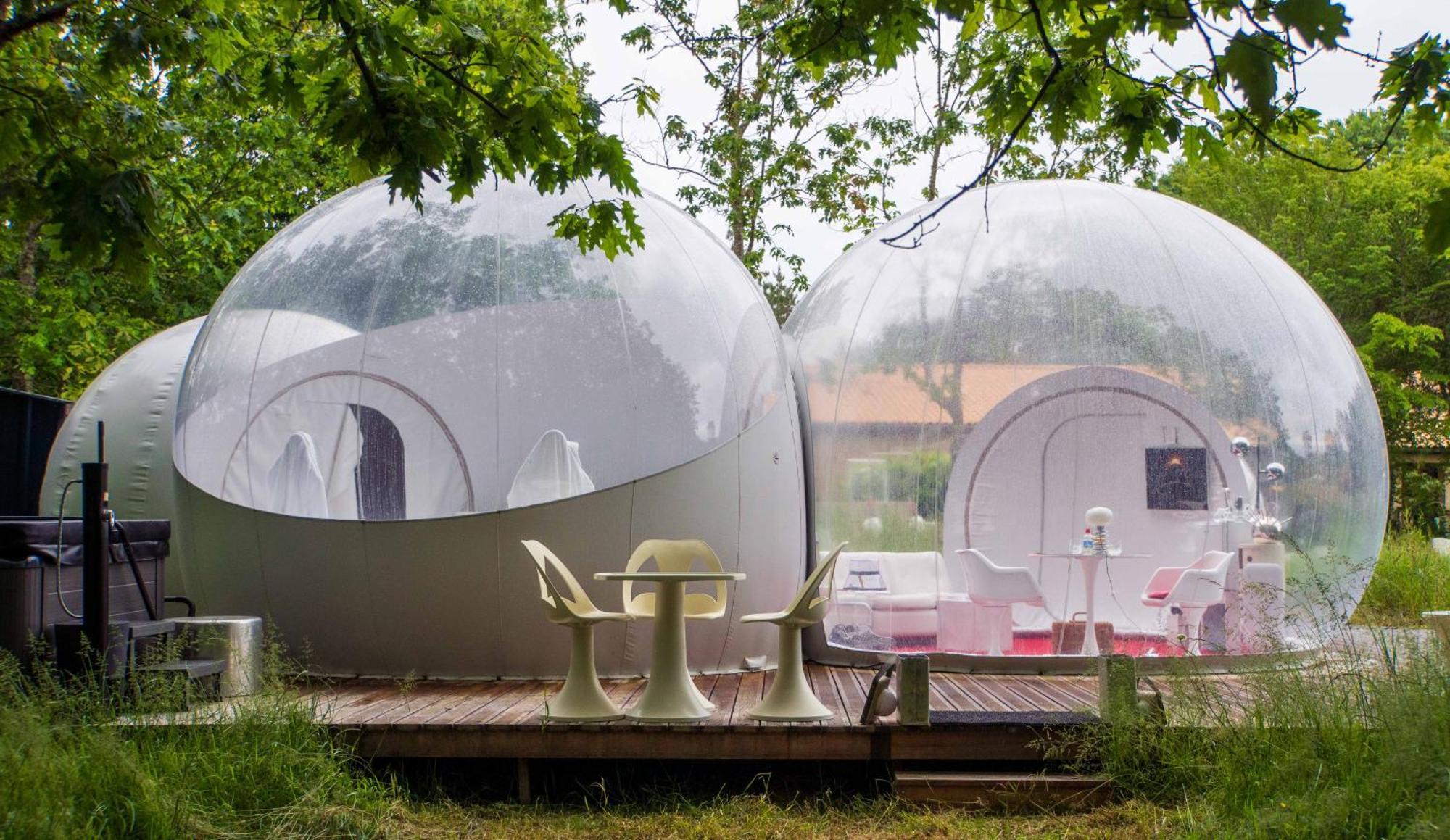 L Ost In Sensations -Hebergements Insolites Et Suites De Luxe Spa Sauna Piscine Foret Marcenais Exteriör bild