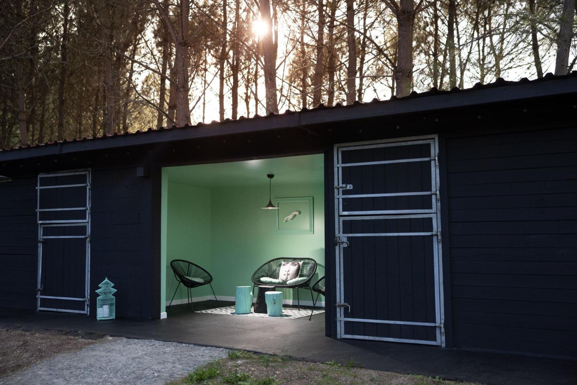 L Ost In Sensations -Hebergements Insolites Et Suites De Luxe Spa Sauna Piscine Foret Marcenais Exteriör bild