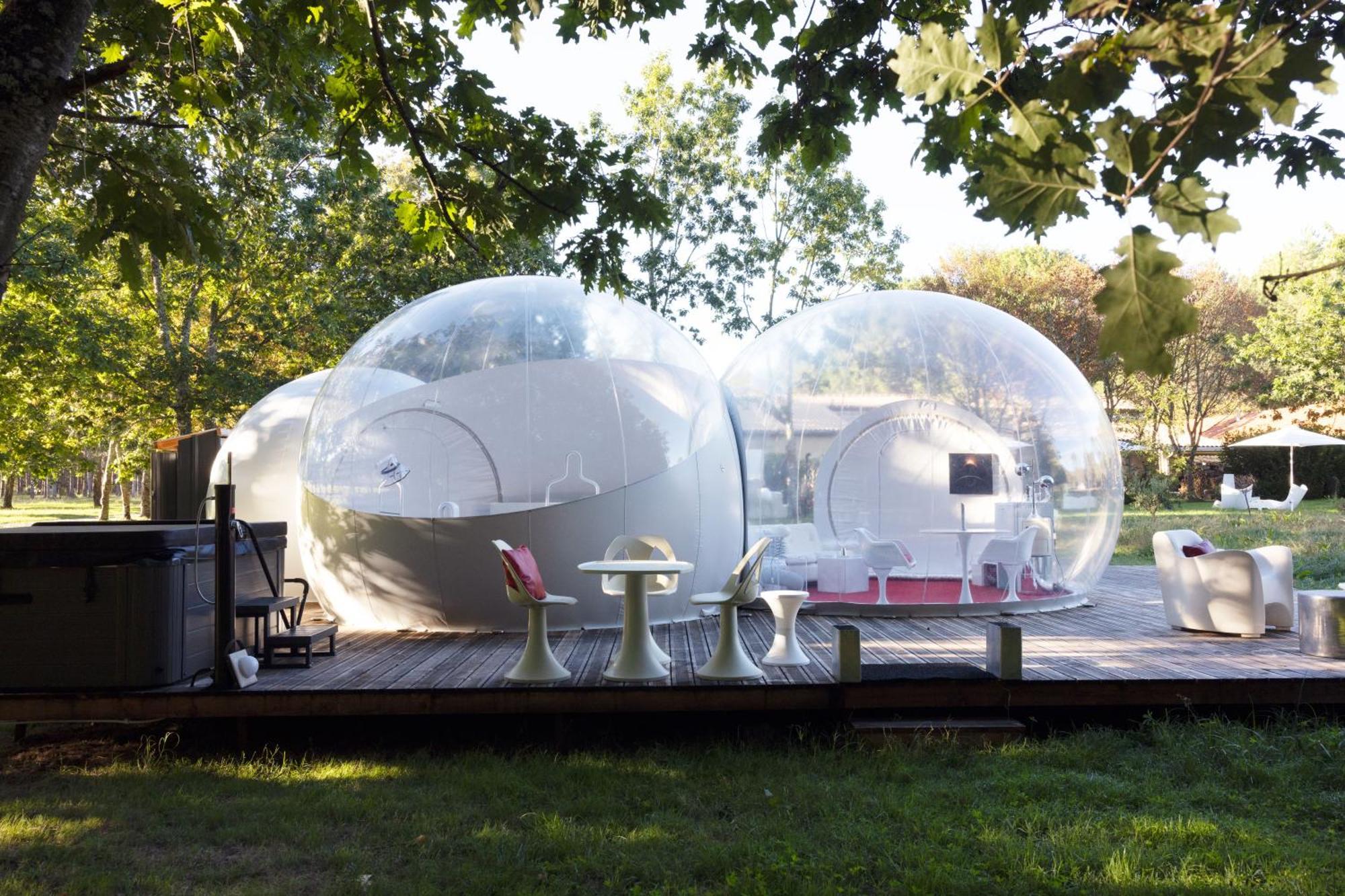 L Ost In Sensations -Hebergements Insolites Et Suites De Luxe Spa Sauna Piscine Foret Marcenais Exteriör bild
