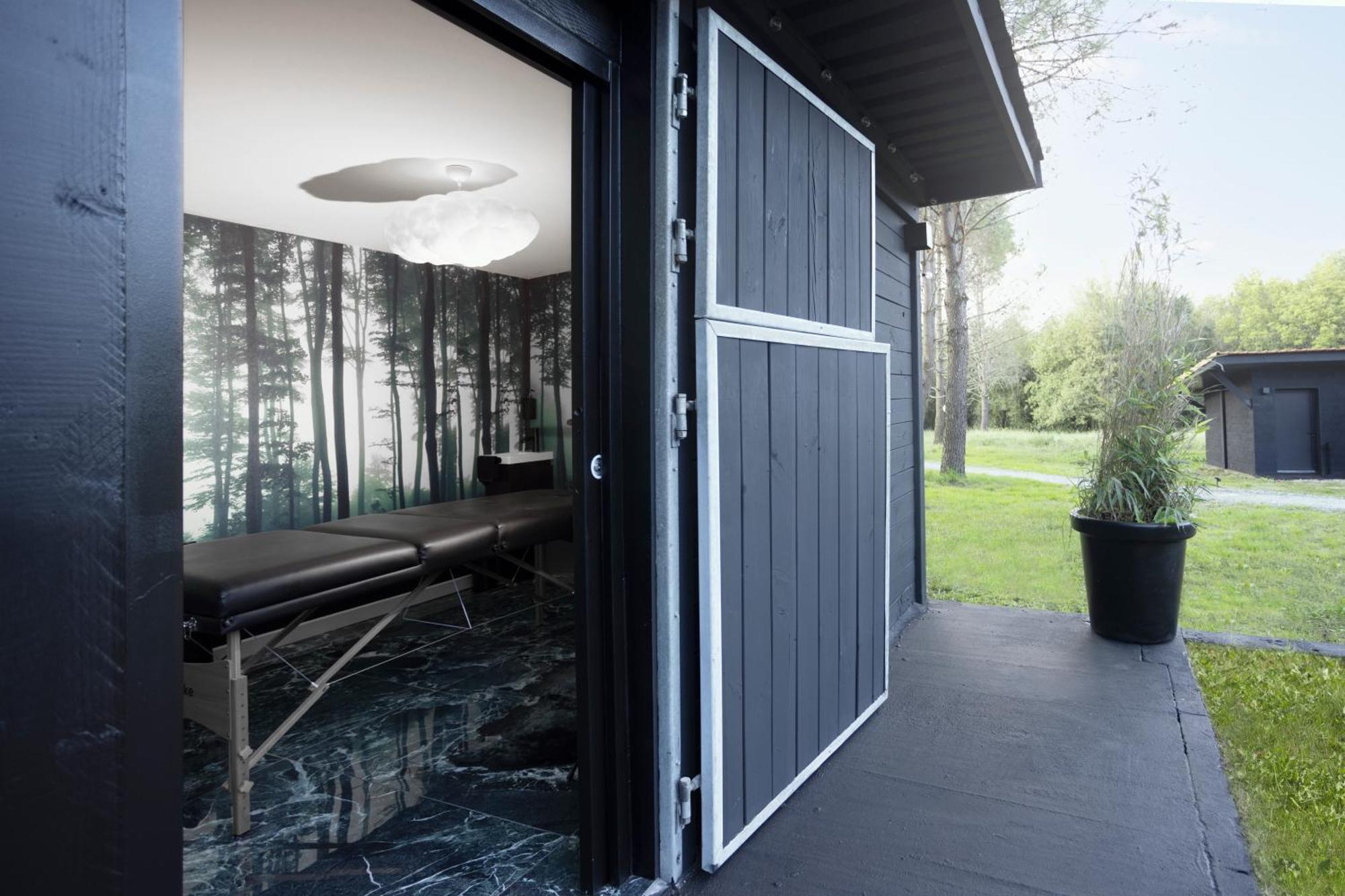 L Ost In Sensations -Hebergements Insolites Et Suites De Luxe Spa Sauna Piscine Foret Marcenais Exteriör bild